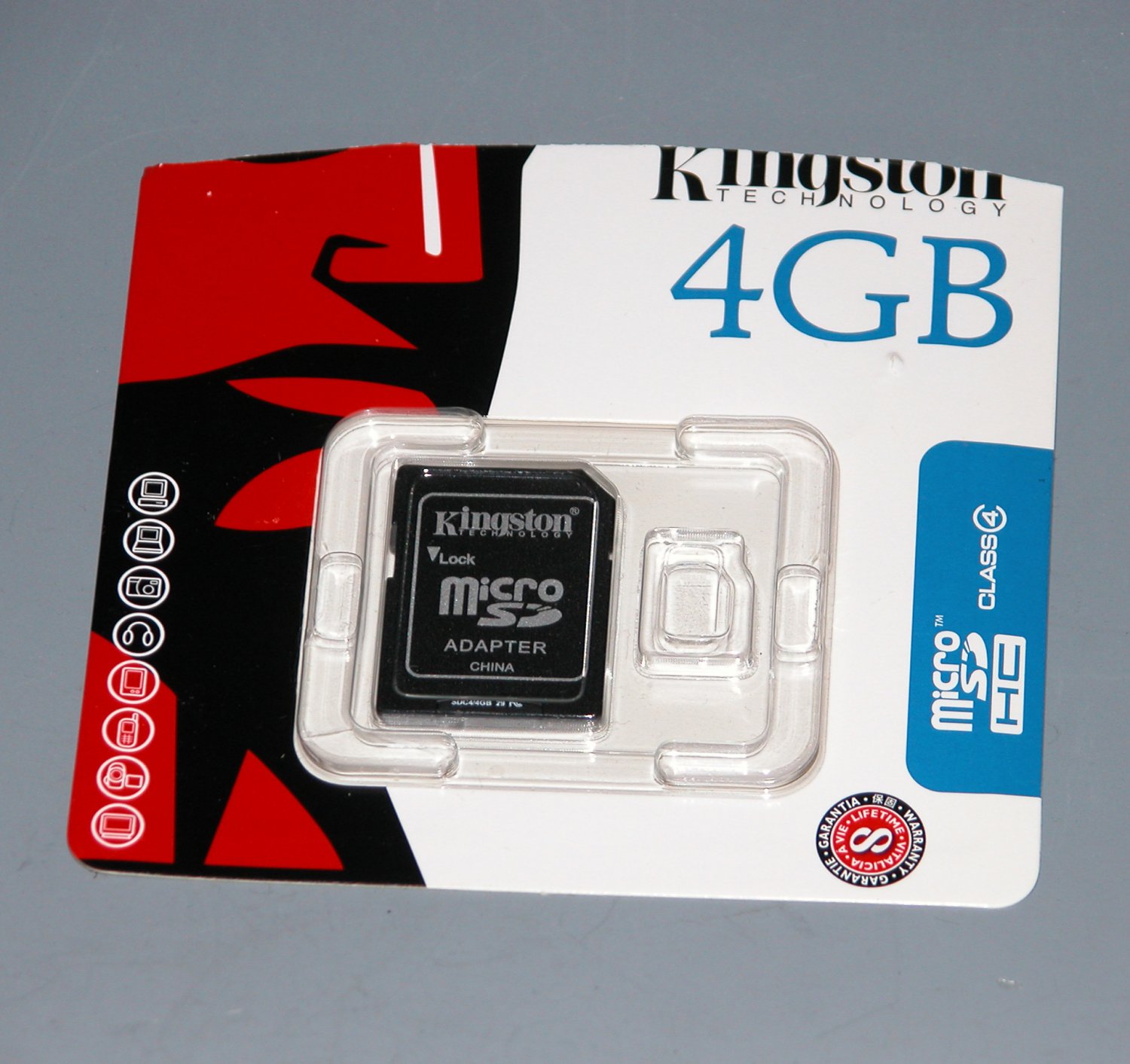 Kingston 4GB microSDHC Class 4 Memory Card