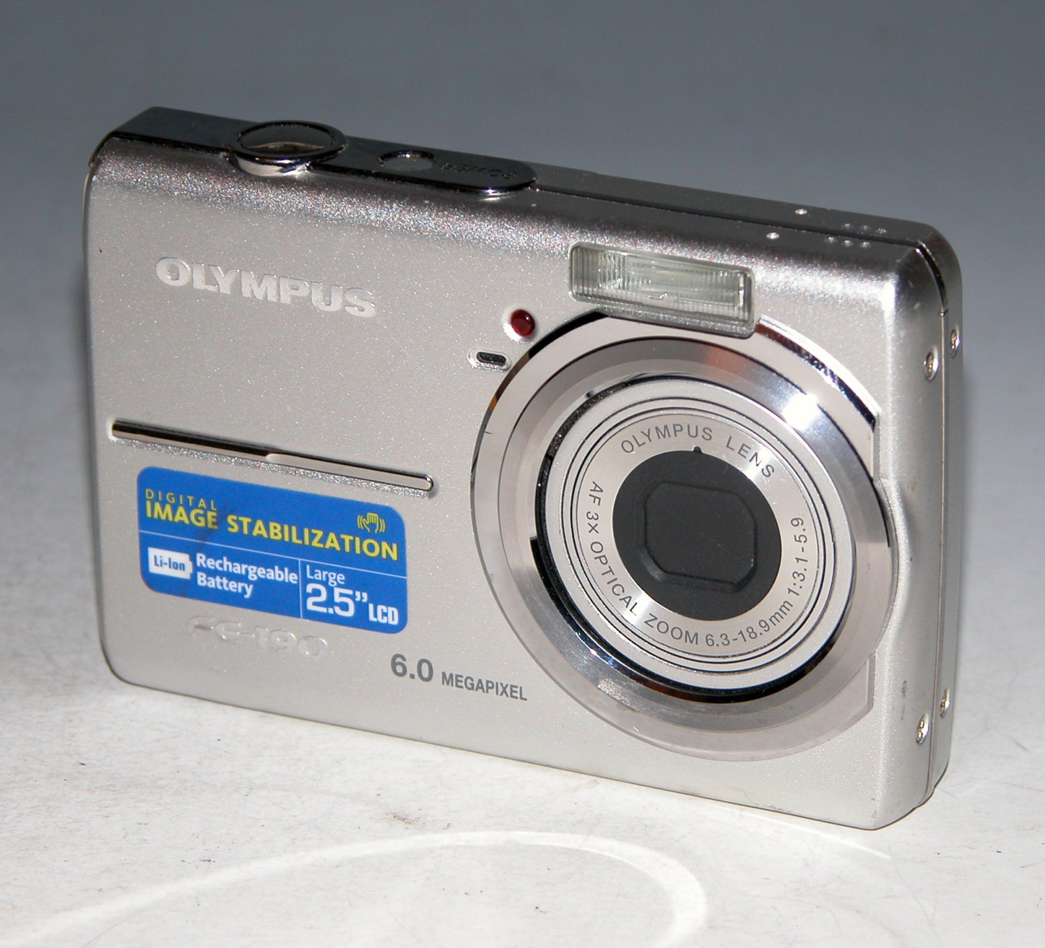 Olympus FE-190 6.0MP Digital Camera - Silver #1420