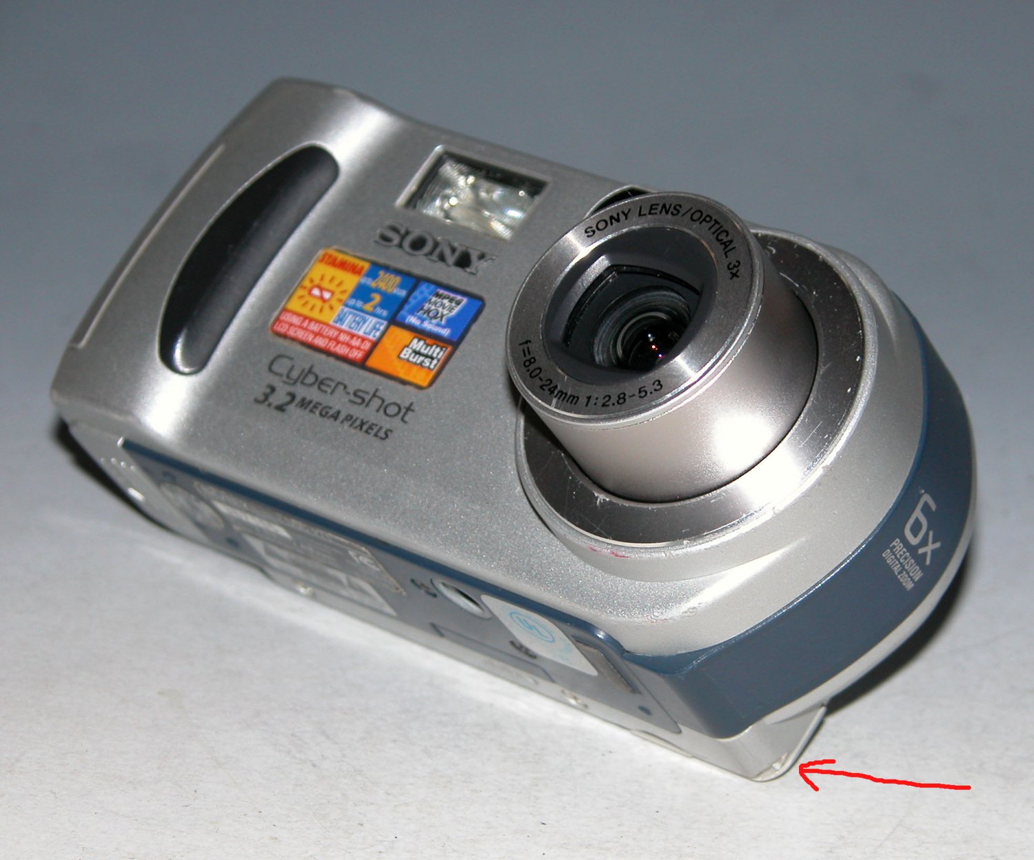 Sony Cybershot DSCP71 3.2MP Digital Camera 7105