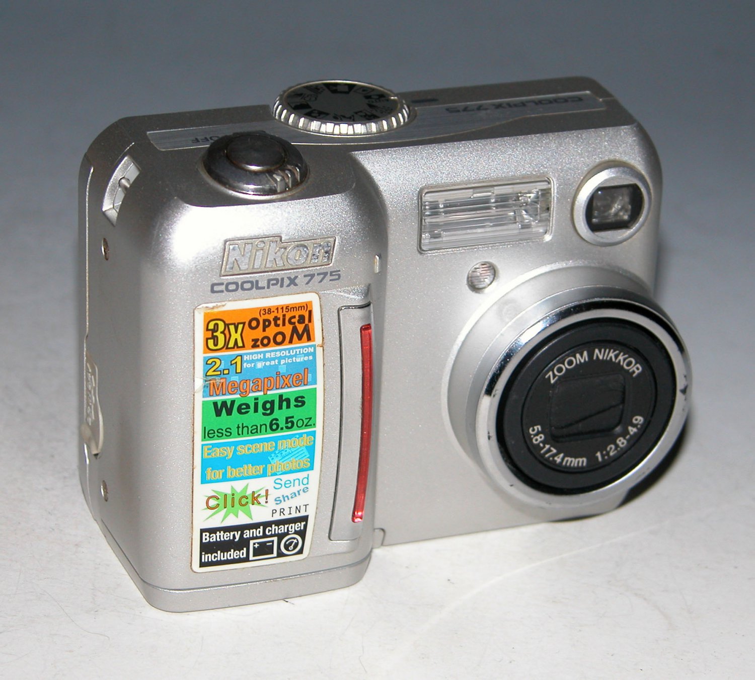 Nikon COOLPIX 775 2.1MP Digital Camera - Silver # 8068