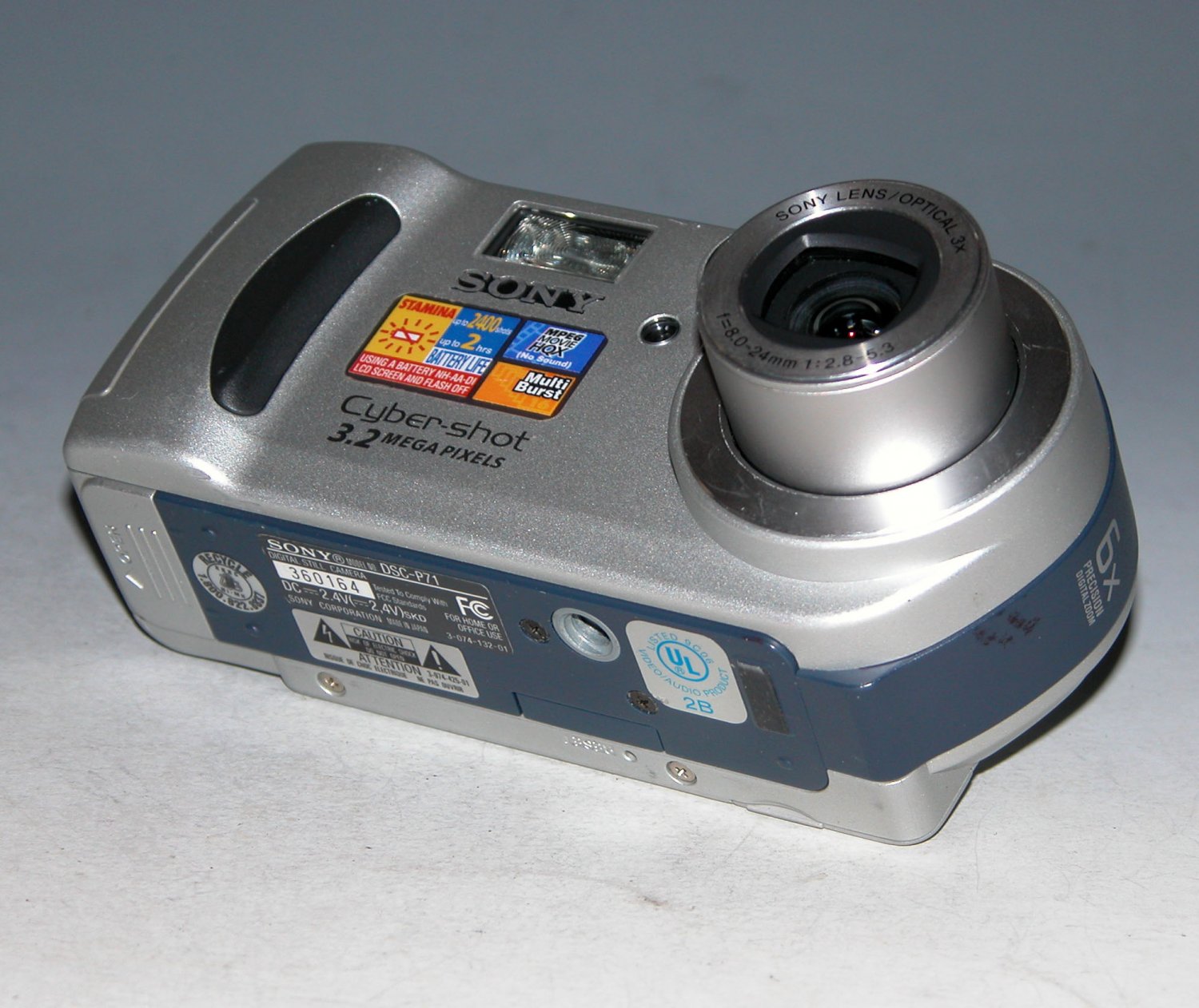 Sony Cyber-shot DSC-P71 3.2MP Digital Camera #0164
