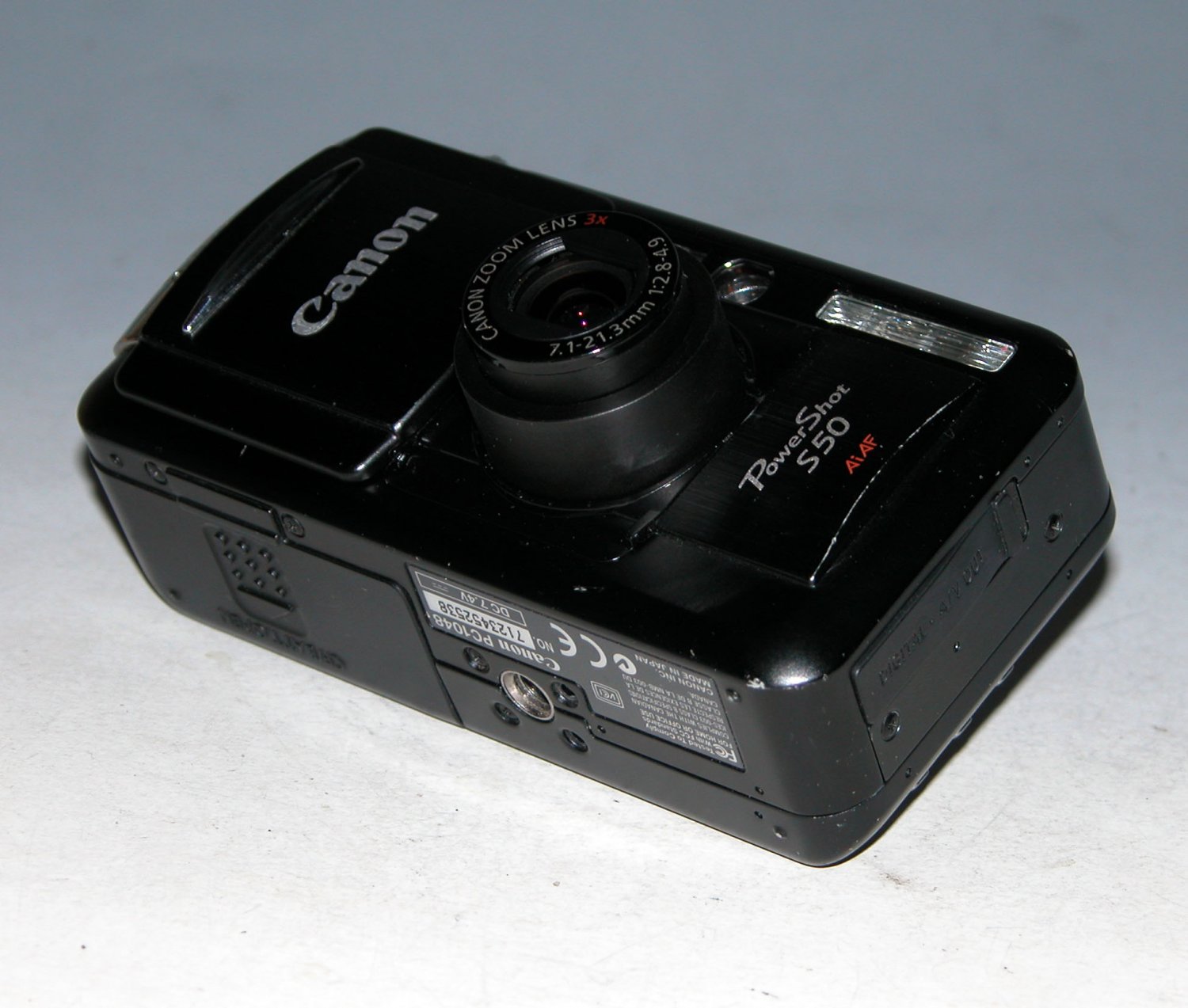 Canon PowerShot S50 5.0MP Digital Camera Black 2538