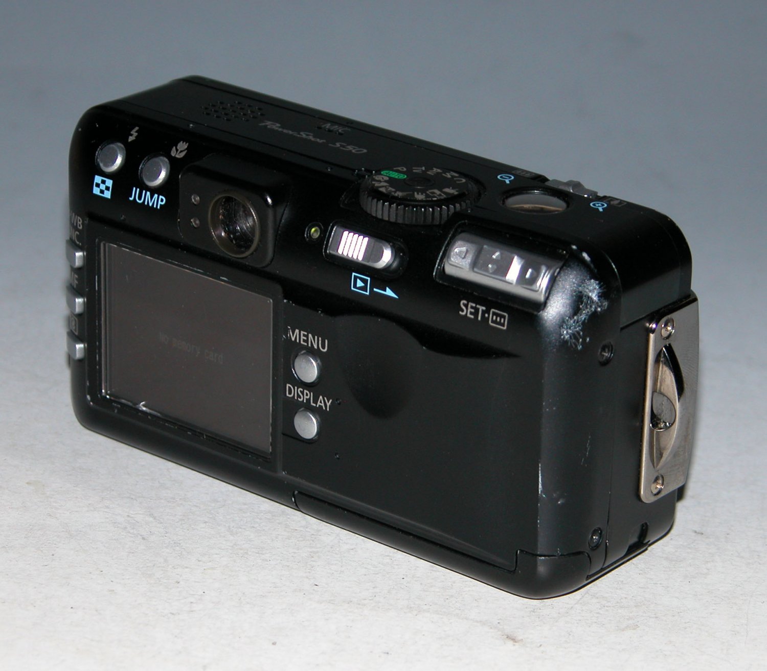 Canon PowerShot S50 5.0MP Digital Camera Black 2538