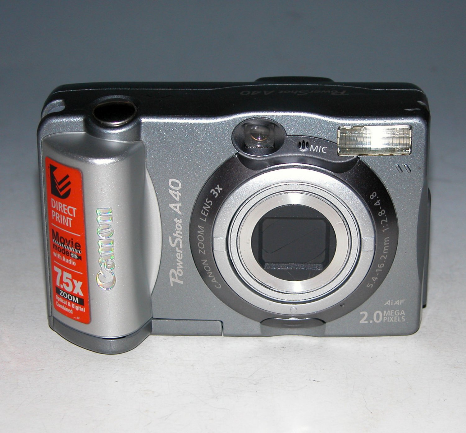 Canon PowerShot A40 2.0MP Digital Camera Silver 6440