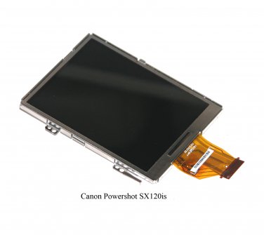 Canon PowerShot SX120IS LCD Screen Display with Backlight & Tray - Repair Parts