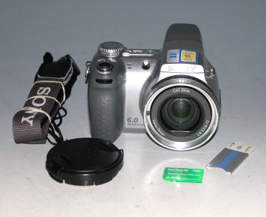 Sony Cyber-shot DSC-H2 6.0MP Digital Camera - Silver #3326