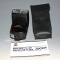 Minolta Program 3500xi Shoe Mount Flash w/Case & Manual