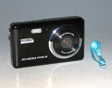 I SHARE TDC-80X2 20MP HD Digital Camera 2.8 Inch LCD 8X Digital Zoom - Black
