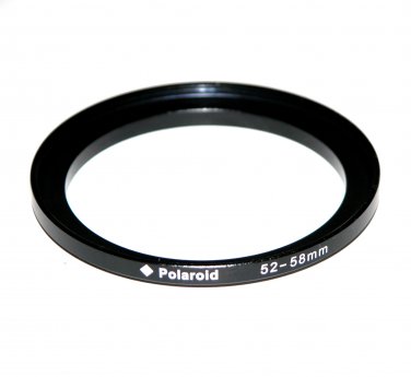 Polaroid Step-Up Aluminum Adapter Ring 52mm Lens To 58mm Filter Size