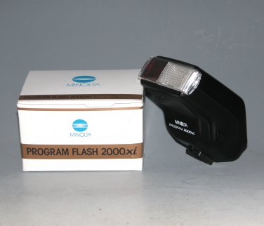 Minolta Maxxum Program Flash 2000xi Shoe Mount with Diffuser in Box