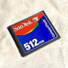 Sandisk 512MB Compact Flash CF Card (Type I)
