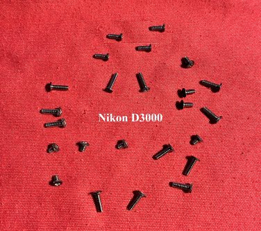 Body Screws (24pcs) For Nikon D3000 Digital SLR Camera - DIY Repair Parts