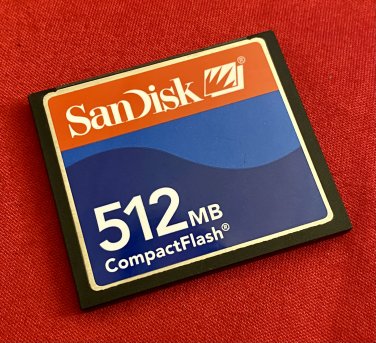 Sandisk 512MB Compact Flash CF Card (Type I)