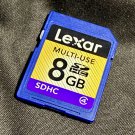 Lexar Multi-Use 8GB SDHC Flash Memory Card Class 4