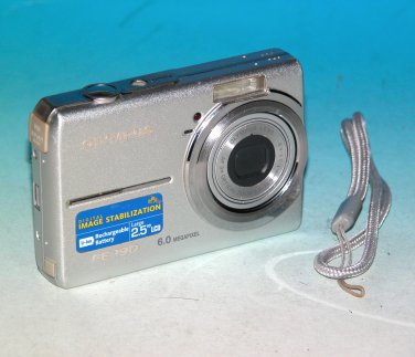 Olympus FE-190 6.0MP Digital Camera - Silver  #0809