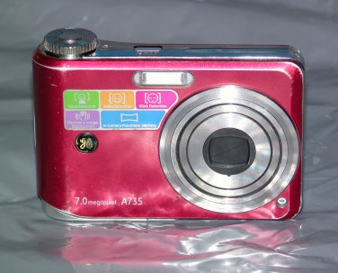 GE Smart Series A735 7.0MP Digital Camera - Red
