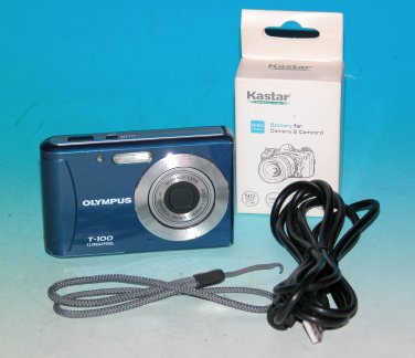 Olympus Tough T-100 12.0MP Digital Camera - Blue #3820