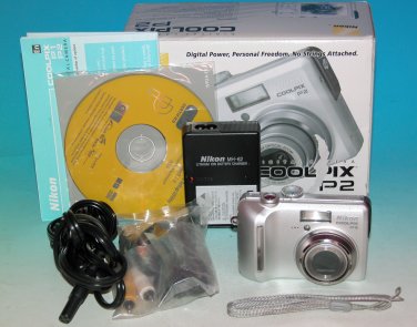 Nikon COOLPIX P2 5.1MP Digital Camera - Silver #3134
