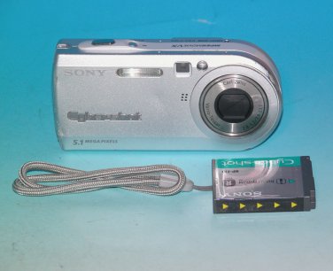 Sony Cyber-shot DSC-P100 5.1MP Digital Camera - Silver #2097