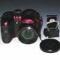 GE Power Pro X500 16MP with 15x Optical Zoom Digital Camera - Burgundy Red