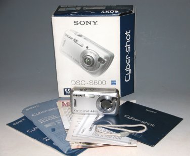 Reconditioned - Sony Cyber-shot DSC-S600 6.0MP Digital Camera #2764