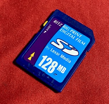 Ritz Big Print Digital Film by Lexar Media 128MB SD Memory Card SD128-100V
