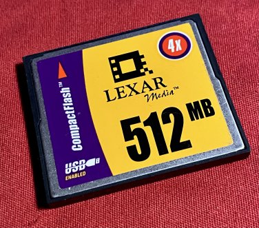 Lexar Media 512MB Compact Flash CF Card