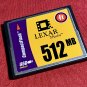 Lexar Media 512MB Compact Flash CF Card