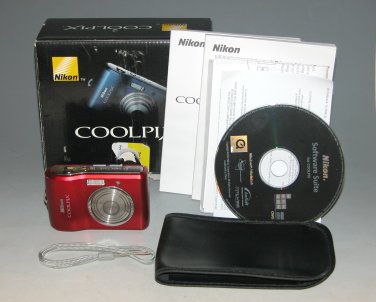Nikon COOLPIX L18 8.0 MP Digital Camera - Ruby Red #2924