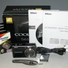Nikon Coolpix S610c 10MP Digital Camera - Midnight Black #7693