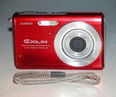 Casio EXILIM ZOOM EX-Z75 7.2MP Digital Camera - Red #1186A