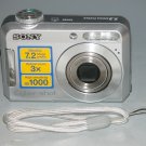 Sony Cyber-shot DSC-S650 7.2MP Digital Camera - Silver #3883