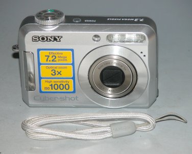 Sony Cyber-shot DSC-S650 7.2MP Digital Camera - Silver #3883