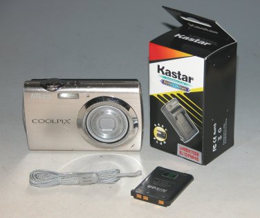 Nikon COOLPIX S230 10MP Touch Screen Digital Camera - Silver #2813