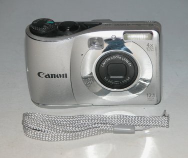 Canon PowerShot A1200 12.1MP Digital Camera - Silver  #ns