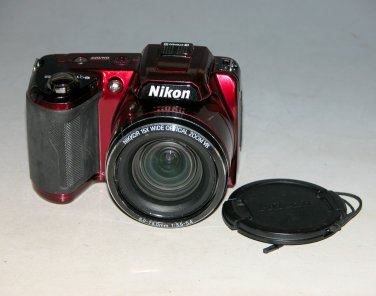 Nikon Coolpix L110 12.1MP Digital Camera - Red #3484