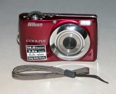 Nikon COOLPIX L24 14.0MP Digital Camera - Red #9028