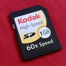Kodak 1GB Secure Digital Memory Card 60x High Speed 31108-1GBBSK Kodak 1GB Secure Digital Memory Card 60x High Speed 31108-1GBBSK