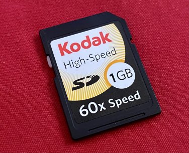 Kodak 1GB Secure Digital Memory Card 60x High Speed 31108-1GBBSK