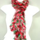 Red Green  White blended Magic Scarf