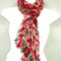 Red Green  White blended Magic Scarf