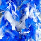 Blue and White Feather Boa