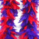 Red & Purple Feather BOA