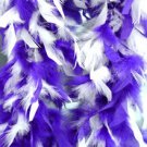 Purple and White Feather BOA