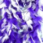 Purple and White Feather BOA