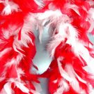 Red & White Feather BOA