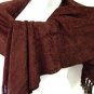Brown Chenille Feel Shawl