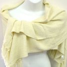 Creme Chenille Feel Shawl