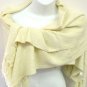 Creme Chenille Feel Shawl