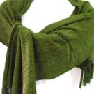 Hunter Green Chenille Feel Shawl